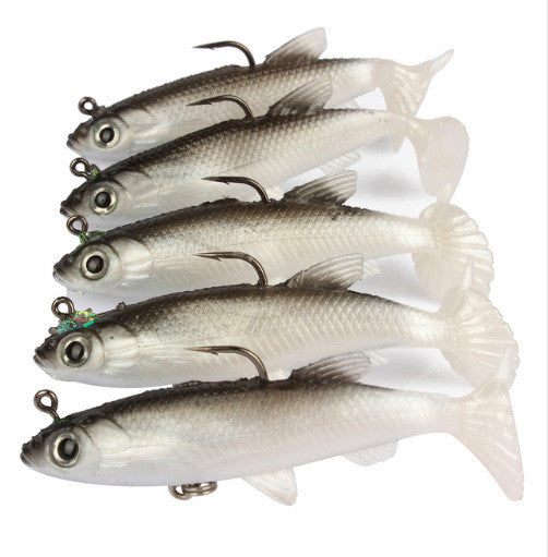 Soft Bait Sea Bass Lure with Lead Head