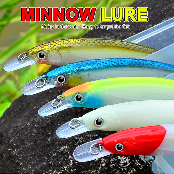 Luminous Minnow Lure, 9 and 11 cm