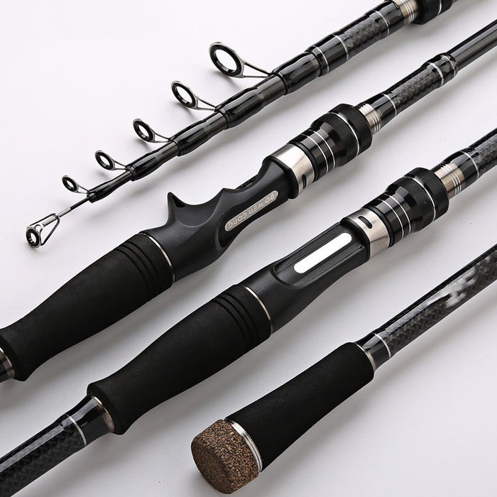 Carbon Telescopic Lure Rod, 1.8 to 3.6 m