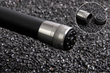Carbon telescopic stream rod handle and reel seat detail